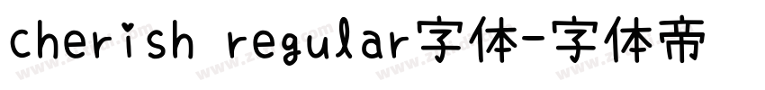 cherish regular字体字体转换